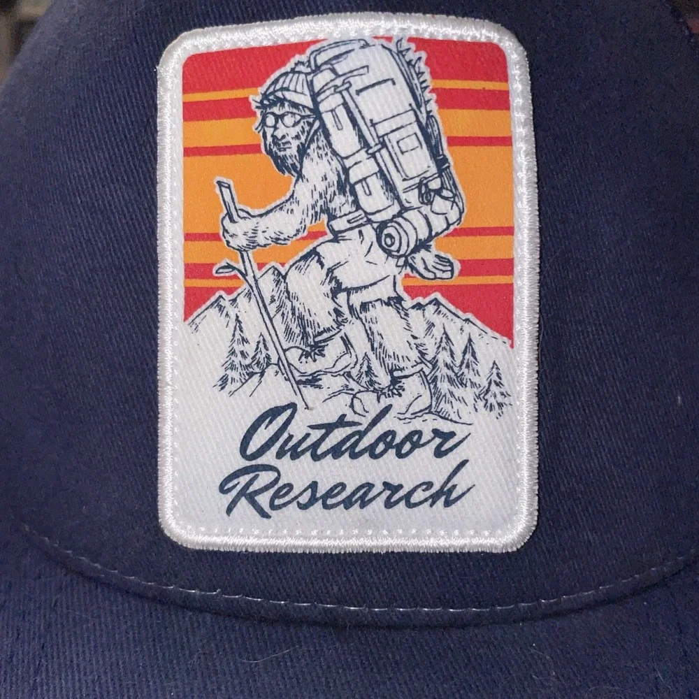 Outdoor Research Trucker Hat Bigfoot Patch‎ Navy Mesh Snapback